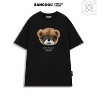 (COD) Áo Thun Local Brand Sancool Unisex Premium Cotton Teddy Bear Cool - SC036