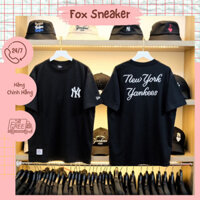 COD- Áo Thun New Era New York Yankees MLB Chain Stitch Black Logo Thêu CODE: 13334740 - Fox Sneaker