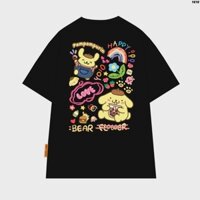 【COD】 Áo thun tay lỡ HY KOREA Pompompurin Love 1610 form rộng dễ thương