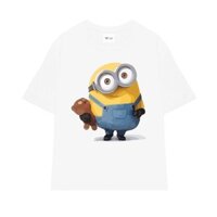 【COD】 Áo thun The Xide unisex hình in MINION 1 form rộng chất cotton 2 chiều co giãn định lượng