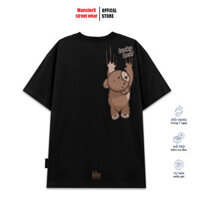 【COD】 Áo thun unisex MONSTER X STREET Lucky Bear phông tay lỡ nam nữ form rộng Local Brand