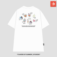 【COD】 Áo Thun Unisex Undo Stickers Màu Trắng 100% Standard Cotton - Flavors of Summer Collection
