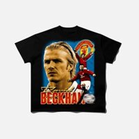 COD- BLANKS | Áo thun DAVID BECKHAM TEE đen - Unisex tay lỡ