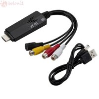 [Cod] Bộ chuyển đổi HDMI2AV, Cáp HDMI sang RCA / AV Lotus Bộ chuyển đổi HDMI sang RCA tương thích với HDMI, Cáp chuyển đổi Video cắm và chạy Nam sang Nam Nữ sang Nam cho đầu ghi TV / VHS / VCR / DVD