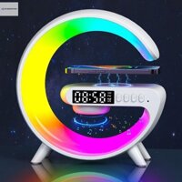 Cod Bộ sạc không dây Pad Stand Loa TF RGB Đèn ngủ Trạm sạc nhanh cho IPhone Samsung Xiaomi Huawei mới