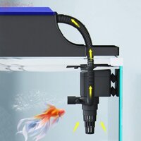 [Cod] Bơm sục khí, Máy bơm nước Mini 3 trong 1 bằng nhựa, Máy hút tuần hoàn nước nghiêng với cốc hút Máy bơm lọc bể cá cho bể cá gia đình