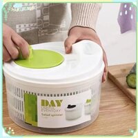 [COD] Chậu rửa trái cây và rau củ Đường kính 22,5cm Bảo quản rau diếp Đồ dùng quầy bếp Nhà bếp Trắng Xanh Kết hợp màu sắc Dụng cụ nhà bếp Salad Spinner Chiều cao 15,5cm 【Lmlife】