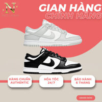 COD- [𝙎𝘼𝙇𝙀 Chính Hãng] Giày Nike Dunk Low AUTHENTIC.  Giày Sneaker SB Dunk Đen Xám Nam Nữ.