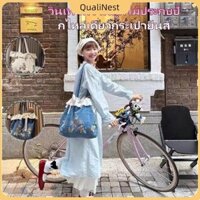 COD❤ 【Có sẵn】Túi xách nữ sang trọng cổ điển, quần jean xanh, túi đeo vai văn học ngọt ngào, thêu đẹp, túi xách nữ thời trang thường ngày 【NestLuck】 【QualiNest】