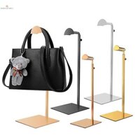 Cod Có Thể Điều Chỉnh Đánh Bóng Vàng / Bạc Túi Treo Túi Xách Kệ Trưng Bày Đứng Ví Túi Xách Giá Đỡ Sắp Xếp Đứng Lưu Trữ Mới