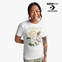 【COD】 CONVERSE - Áo thun nữ cổ tròn tay ngắn Outdoor Floral Art 025184A01-00W