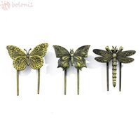 [Cod] Dấu trang bướm, Kẹp giấy đọc sách cổ điển, Sử dụng văn phòng Học tập bằng kim loại đồng Chuồn chuồn Côn trùng Dấu trang Đồ dùng học tập