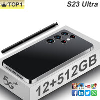 [Cod] Điện Thoại Di Động giá rẻ S23 Ultra Chính Hãng Màn Hình Full HD 6.8 Inch Bộ Nhớ Lớn 2 Sim Máy ảnh HD Pin 6000 mAh