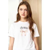 【COD】 DOTTIE - Áo thun babytee in chữ Dottie - Trắng - T0766