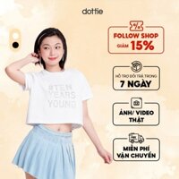 【COD】 DOTTIE - Áo thun đính đá Ten years young - T0815