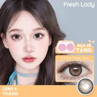 [COD] Fresh Lady Fairy Shop Brown Kính áp tròng 0 độ màu nâu Freshlady 14.2mm độ ẩm 40% Hạn sử dụng 6 tháng Lens