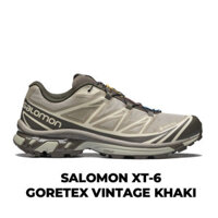 【COD】 Giày Sneakers Salomon XT 6 Goretex Vintage Khaki Tính cách