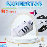 COD Giày thể thao Adidas Superstars - Sò kem, giày sneaker Adidas nam nữ bản trung s.cấp full pk