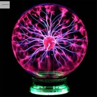 Cod Glass Magic Plasma Ball Light Đèn bàn lớn Hình cầu Đèn ngủ Touch US mới