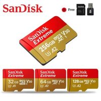 ♥COD + Hàng Có Sẵn Thẻ Nhớ SanDisk Micro SD 128GB 64GB 32GB Thẻ Nhớ Microsd TF Extreme Ultra 256GB 100 MB/giây Class10 U1/U3 4K Kèm Bộ Chuyển Đổi Cho Điện Thoại