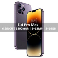 [COD] I14 Pro Max Điện Thoại Di Động Dưới 1 Triệu Sở Hữu Chính Hãng 6.2 Inch Bộ Nhớ Lớn 2+16 GB Hai Thẻ Sim Camera HD