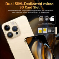 COD i15Pro Max Điện thoại thông minh 16GB + 512GB Điện thoại Android 6800mAh Điện thoại chơi game màn hình lớn 6,8 inch