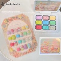 ✨COD✨ Keo sơn kết cấu bóng chảy Keo cát sáng bóng và làm đẹp toàn diện Bảo vệ lớp trang điểm Keo không cần rửa Keo chăm sóc móng và chân có thể tháo rời 【LuckyZenith】