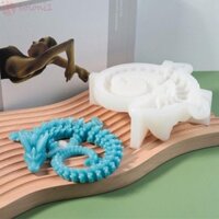 [Cod] Khuôn Nến Rồng Khổng Lồ, Khuôn Nến Silicon Dính, Đồ Thủ Công Handmade Khuôn Xà Phòng 3D Làm Nến