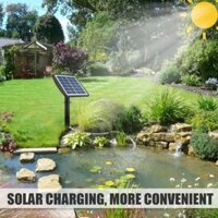 [Cod] Máy tạo oxy bể cá, Máy bơm oxy năng lượng mặt trời bằng pin Lithium 3W 2600mAh, Thiết bị oxy Độ ồn thấp Máy bơm oxy bể cá bền hiệu quả cao Courtyard Fishbowl