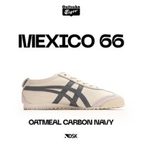 【COD】 *_Onitsuka Tiger Mexico 66 Oatmeal Carbon Navy 100% Original  Tiger Pria Wanita nam nữ  full size