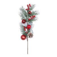 [COD] Red Berry Stems Artificial Pine Picks for Christmas Tree Decorations