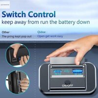 Cod Sạc Nhanh PD Loại C Cổng USB Kép Xe Buýt Sạc Ổ Cắm Adapter 12V / 24V Bảng Nguồn USB Có Swith Cho Xe Máy Hàng Hải Mới