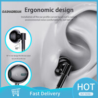 Cod| Tai nghe có dây Âm thanh nổi vòm Nghe nhạc Cuộc gọi có độ rõ nét cao 3dB Gọi điện Cong Plug Loại cổ Micro đôi Phụ kiện ghi âm tai nghe