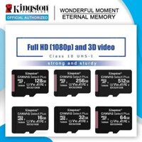 ♥COD + Thẻ Nhớ Kingston Chính Hãng 100% Thẻ Micro Sd 128GB 64GB 32GB 16GB THẺ Flash Class10 UHS-1 Thẻ Nhớ 8G C4 Microsd TF/SD Cho Điện Thoại Thông Minh