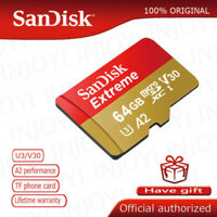 ♥COD + Thẻ Nhớ Sandisk Extreme Plus Micro Sd Chính Hãng 100% Thẻ Nhớ A2 U3 V30 64GB 128GB 256GB 160 MB/giây Class10 TF Flash Card Carte Micro Sd