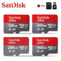 ♥COD + Thẻ Nhớ Sandisk Ultra Micro SD 100% GB 64GB 32GB 128GB 200GB 256GB Chính Hãng 400GB Thẻ Nhớ Microsd 16GB Thẻ Flash TF/SD C10 Cho Điện Thoại UAV GPS