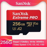 ♥COD + Thẻ Nhớ SD Sandisk Extreme Pro Chính Hãng 100% Thẻ Nhớ Flash Ultra Micro TF 64GB 32GB Class 10 128GB 256GB SDXC U3 V4 4K UHD TF Card
