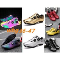 Cod Ultralight Carbon Giày đi xe đạp nam Giày xe đạp đường trường Giày xe đạp đua tự khóa