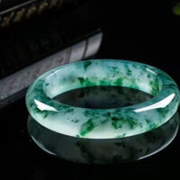 Cod vòng tay màu xanh lá cây nổi ánh sáng ngọc bích hoa Miến Điện vòng tay quà tặng đá ngọc sinh nhật vòng tay người phụ nữ