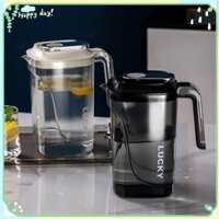 【COD】 Xô đựng đồ uống lạnh gia dụng Rót trơn tru Dung tích lớn Sản phẩm gia dụng Ấm đun nước chống vỡ có nắp Quy trình mạ bạc Chịu nhiệt độ cao 【Lmlife】