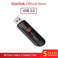 ♥COD100 % Chính Hãng SanDisk USB 3.0 CZ600 Cruzer Glide Có Thể Thu Vào USB Flash Drive (16GB/32GB/64GB/128GB)