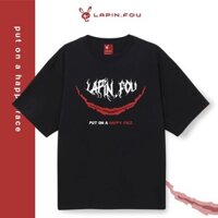 【COD】Áo Thun Unisex Nam Nữ Local Brand - Lapin.Fou Joker Face