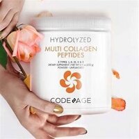 CODE AGE BỘT UỐNG BỔ SUNG COLLAGEN GIÚP TRẺ HÓA DA HYDROLYZED MULTI COLLAGEN PEPTIDES POWDER 5 TYPES – 567g