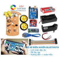 [CODE+HD] Bộ Xe Thực Hành Arduino Điều Khiển Bluetooth DIY - KIT Tự Học Arduino (Car 0)