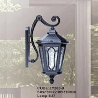CODE: ZY200-9: Đèn gắn tường ngoài trời - KT: 500mm x 230mm x 310mm - Đèn E27 x 1 bóng