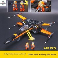 ✨COD✨Tương thích với Lego Star Wars X-Wing Fighter Lắp Ráp Khối Xây Dựng Mô Hình Bé Trai Đồ Chơi Giáo Dục Miễn Phí Vận C