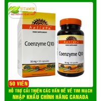 Coenzyme Q10  30mg HỖ TRỢ VÀ PHÒNG NGỪA CÁC VẤN ĐỀ VỀ TIM MẠCH, HUYẾT ÁP | NHẬP KHẨU CHÍNH HÃNG CANADA