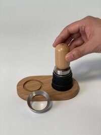 Coffee dosing ring and wooden tamper for Staresso Basic/Mini coffee machine