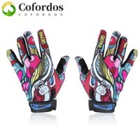 Cofordos 1 Đôi Găng Tay Đi Xe Đạp In Hình, Găng Tay Chống Trượt Đổ Mồ Hôi Full Ngón Tay, Găng Tay Xe Đạp Chống Nắng Chống Trơn Trượt Thoáng Khí Đi Xe Đạp