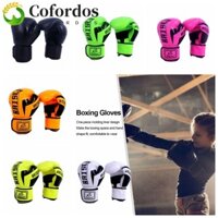 Cofordos 1 Paie of Boxing Găng tay, Găng tay tập luyện bằng da PU 8 oz 10 oz, Unisex Chống mài mòn Độ bền tốt Găng tay đấm tản nhiệt Bảo vệ tay